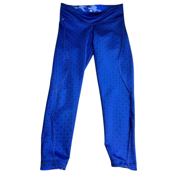 Vineyard Vines Reversible Athletic Leggings Sz Small Blue Whales Camouflage - Picture 7 of 9